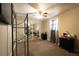 Bedroom featuring mirrored sliding closet doors and neutral walls and carpet at 724 Tradewinds Dr, Brandon, FL 33511