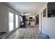 Spacious kitchen with tile floors, stainless steel appliances, and sliding doors to the backyard at 724 Tradewinds Dr, Brandon, FL 33511