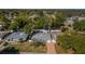 Overhead view of the property showcasing its charming exterior, landscaping, and neighborhood surroundings at 2736 45Th N Way, St Petersburg, FL 33713