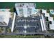 An impressive aerial view of the building and its surroundings and parking at 7200 Sunshine Skyway S Ln # 16G, St Petersburg, FL 33711