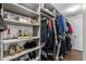 Organized closet features custom shelves for accessories, shoes, and folded items at 1120 E Kennedy Blvd # 411, Tampa, FL 33602