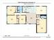 Detailed floor plan showcasing the layout of a residential property, including room dimensions and total square footage at 1653 S Prescott Ave, Clearwater, FL 33756