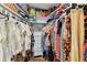 Spacious walk-in closet featuring custom shelving and ample storage space at 1887 Oak Forest E Dr, Clearwater, FL 33759