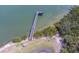 Scenic view of the waterfront dock on a calm day, with nearby greenery and seating at 19829 Gulf Blvd # 601, Indian Shores, FL 33785