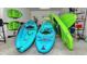 Garage is stocked with kayaks and bikes to enjoy the waterfront life at 19829 Gulf Blvd # 601, Indian Shores, FL 33785