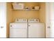 Laundry room with washer and dryer and shelving for storage at 19829 Gulf Blvd # 601, Indian Shores, FL 33785