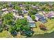 Beautiful aerial view capturing a home with a screened pool and lake view at 505 Timber Pond Dr, Brandon, FL 33510