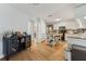 Spacious kitchen with stainless steel appliances, white cabinets, and a butcher block island for food preparation at 505 Timber Pond Dr, Brandon, FL 33510