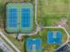 Aerial view of tennis courts and basketball courts and community green-space at 6044 Sweet William Ter, Land O Lakes, FL 34639