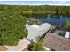 Stunning lakefront home featuring a screened-in pool, patio, and private access to the serene lake at 8024 Timberlane Dr, Tampa, FL 33615