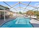 Beautiful screened-in pool area with ample seating, perfect for outdoor relaxation at 8024 Timberlane Dr, Tampa, FL 33615