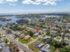 Aerial view showcasing the property's location in a residential neighborhood with water access at 1101 39Th Ne Ave, St Petersburg, FL 33703