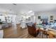 Open-concept living area connects seamlessly to the kitchen and dining spaces, perfect for entertaining at 1101 39Th Ne Ave, St Petersburg, FL 33703