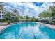 Resort-style pool area with palm trees and lounge chairs at 1304 High Hammock Dr # 106, Tampa, FL 33619