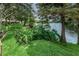 Tranquil lake view framed by lush greenery and trees, creating a serene natural setting at 2537 Royal Pines Cir # 19I, Clearwater, FL 33763