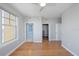 Bedroom with hardwood floors, a ceiling fan, and a double-door closet at 345 Bayshore Blvd # 1502, Tampa, FL 33606