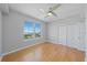 Bright bedroom with hardwood floors and a double door closet at 345 Bayshore Blvd # 1502, Tampa, FL 33606