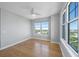 Bright bedroom with hardwood floors, large windows, and stunning city views at 345 Bayshore Blvd # 1502, Tampa, FL 33606