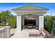 Charming gazebo with stylish seating, perfect for outdoor relaxation and socializing at 345 Bayshore Blvd # 1502, Tampa, FL 33606