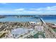 Scenic aerial view showcasing the waterfront community with stunning bay and bridge views on a clear day at 350 Pinellas Bayway S # 2, St Petersburg, FL 33715