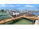 Enjoy boating with this dock featuring a boat lift and easy access to waterfront adventures at 350 Pinellas Bayway S # 2, St Petersburg, FL 33715