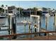 This waterfront home offers a private boat lift, with clear blue water views at 350 Pinellas Bayway S # 2, St Petersburg, FL 33715