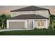 Charming two-story home with a two-car garage, manicured lawn, and tasteful landscaping at 3783 Obsidian Dr, Spring Hill, FL 34609