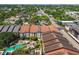 Aerial of a beautiful complex with a community pool and meticulously kept grounds at 402 S Armenia Ave # 137, Tampa, FL 33609
