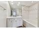 Well-lit bathroom with a combination tub and shower, offering a clean and functional space at 402 S Armenia Ave # 137, Tampa, FL 33609