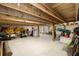 Unfinished basement providing ample space for storage at 4806 W San Rafael St, Tampa, FL 33629