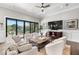 Bright living room with waterfront views, comfortable seating, and a cozy atmosphere at 4806 W San Rafael St, Tampa, FL 33629