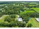 Expansive aerial view of a home with in-ground pool surrounded by lush greenery and mature trees at 9017 S County Line Rd, Lithia, FL 33547