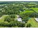 Expansive aerial view of a home with in-ground pool surrounded by lush greenery and mature trees at 9017 S County Line Rd, Lithia, FL 33547