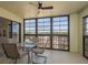 Enjoy water views on your screened lanai with ceiling fan and glass windows for year-round enjoyment at 9860 62Nd N Ter # 1051, St Petersburg, FL 33708