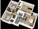 A birds-eye view of the floor plan featuring bedrooms and a recreational area at 1215 E Broad St, Tampa, FL 33604