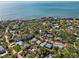 Beautiful aerial view of the property with waterfront access and lush greenery at 1320 Coral S Way, St Petersburg, FL 33705