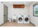 Bright laundry room featuring new washer and dryer and trim at 1320 Coral S Way, St Petersburg, FL 33705