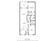 Detailed floor plan showcasing the layout of a 1305 sq. ft. apartment, including the living room, kitchen, and bedrooms at 19029 Us Highway 19 N # 27E, Clearwater, FL 33764