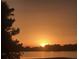 Scenic shot of the sunset over the water, highlighting the property's serene location at 22322 Tennyson Ave, Port Charlotte, FL 33954