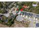 Picture of the property from above in a well maintained neighborhood at 2516 Leafwing Ct, Palm Harbor, FL 34683