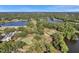Aerial view of the golf course with trees, greens, water features, and surrounding scenery at 36750 Us 19 N # 2763, Palm Harbor, FL 34684