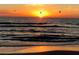 Scenic beach view featuring a mesmerizing sunset over the ocean with silhouetted birds in flight at 36750 Us 19 N # 2763, Palm Harbor, FL 34684