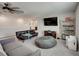 Bonus room featuring neutral walls, plush carpet, comfortable seating, and entertainment area at 5210 Dandelion St, Apollo Beach, FL 33572