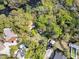 An aerial view of a home and surrounding property with ample yard space at 57 Hamilton Heath Dr Dr, Tampa, FL 33604