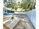 Wide open backyard with privacy fence, patio area and potential to be a dream outdoor oasis at 801 53Rd N Ter, St Petersburg, FL 33703