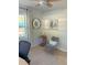 Inviting office nook featuring modern decor, cozy seating, and plenty of natural light at 801 53Rd N Ter, St Petersburg, FL 33703