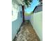 Shot of narrow side yard, featuring privacy fence to property line at 801 53Rd N Ter, St Petersburg, FL 33703