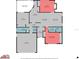 Detailed floor plan showing the layout of the home, including the living room, bedrooms, kitchen, and bathrooms at 11803 70Th St, Largo, FL 33773