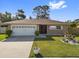 Charming single story home with a well manicured lawn, flower garden, and two car garage at 11803 70Th St, Largo, FL 33773