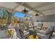 Inviting covered patio featuring comfortable seating, with a beautiful view of the outdoor area at 145 38Th Ne Ave, St Petersburg, FL 33704